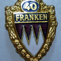 I.138 INSIGNA STICKPIN GERMANIA 40 FRANKEN h49mm email