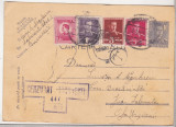Bnk fil Carte postala circulata 1945 - marca fixa, cenzura , porto franco, 1900-1950