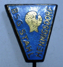 I.179 INSIGNA STICKPIN GERMANIA SPORT BOX BSG STAHL HENNIGSDORF h38mm email foto