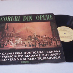 DISC VINIL CORUL RADIOTELEVIZIUNII-CORURI DIN OPERE AIDA/CAVALLERIA RUSTICANA...