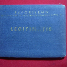 Legitimatie - Export Lemn 1969