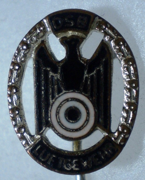 I.127 STICKPIN GERMANIA TIR PUSCA DSB LUFTGEWEHR Deutscher Sch&uuml;tzenbund