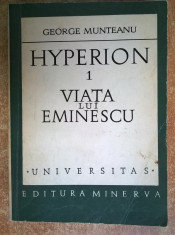 George Munteanu - Hyperion 1 Viata lui Eminescu foto