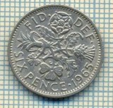 9898 MONEDA -MAREA BRITANIE - SIX PENCE -anul 1965 -starea care se vede