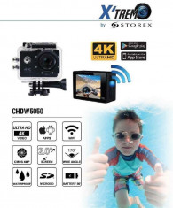 RESIGILAT: Camera video sport Storex X&amp;#039;TREM CUHDW5050 4K, WiFi, Waterproof foto