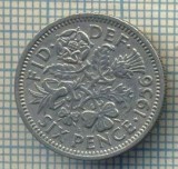 9850 MONEDA -MAREA BRITANIE - SIX PENCE -anul 1956 -starea care se vede