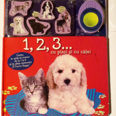 1, 2, 3... CU PISOI SI CU CATEI - carte cu PUZZLE si MELODIE (Reader's Digest)