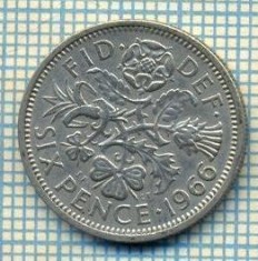 9889 MONEDA -MAREA BRITANIE - SIX PENCE -anul 1966 -starea care se vede