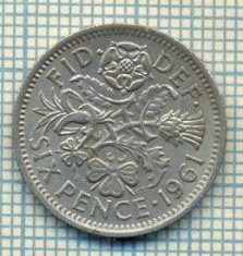 9884 MONEDA -MAREA BRITANIE - SIX PENCE -anul 1961 -starea care se vede