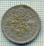 9897 MONEDA -MAREA BRITANIE - SIX PENCE -anul 1962 -starea care se vede