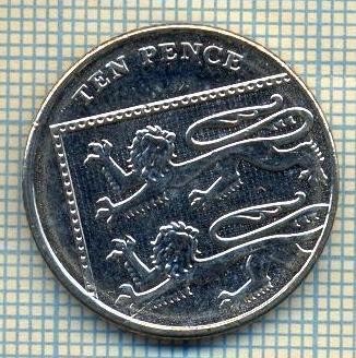 9809 MONEDA -MAREA BRITANIE - TEN PENCE -anul 2014 -starea care se vede foto