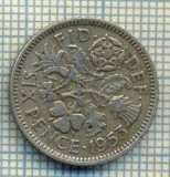 9893 MONEDA -MAREA BRITANIE - SIX PENCE -anul 1953 -starea care se vede