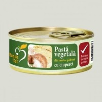 Pasta Vegetala din Mazare Galbena cu Ciuperci Dacia Plant 100gr Cod: 27070 foto