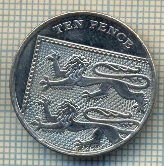 9807 MONEDA -MAREA BRITANIE - TEN PENCE -anul 2008 -starea care se vede foto