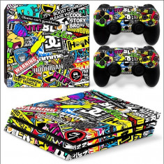 Skin / Sticker BOMB Playstation 4 PS4 SLIM + 2 Skin controller foto