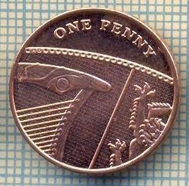 9820 MONEDA -MAREA BRITANIE - ONE PENNY -anul 2014 -starea care se vede