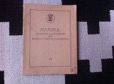 Statutul asociatiei filatelistilor din Republica Socialista Romania 1968 RSR