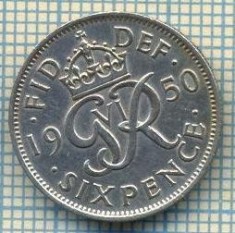 9852 MONEDA -MAREA BRITANIE - SIX PENCE -anul 1950 -starea care se vede