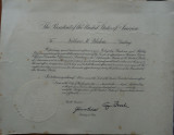Diploma pentru merite in serviciul diplomatic semnata de Pres. George Bush ,1990