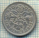 9868 MONEDA -MAREA BRITANIE - SIX PENCE -anul 1955 -starea care se vede
