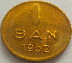 Moneda 1 Ban - ROMANIA, anul 1952 *cod 2206 a.UNC+ foto