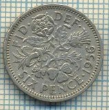 9847 MONEDA -MAREA BRITANIE - SIX PENCE -anul 1956 -starea care se vede, Europa