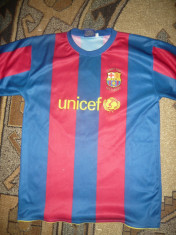 Tricou al Echipei Fotbal FC Barcelona - Jucator Messi cu ocazia Galei UNICEF foto