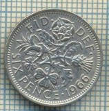 9855 MONEDA -MAREA BRITANIE - SIX PENCE -anul 1966 -starea care se vede