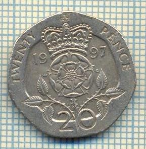 9831 MONEDA -MAREA BRITANIE - TWENTY PENCE -anul 1997 -starea care se vede foto