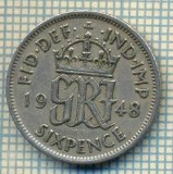 9875 MONEDA -MAREA BRITANIE - SIX PENCE -anul 1948 -starea care se vede, Europa