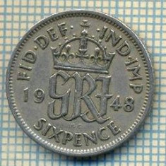 9875 MONEDA -MAREA BRITANIE - SIX PENCE -anul 1948 -starea care se vede