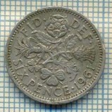 9869 MONEDA -MAREA BRITANIE - SIX PENCE -anul 1961 -starea care se vede