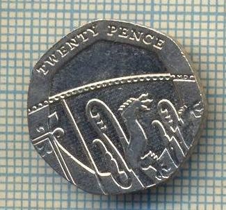 9812 MONEDA -MAREA BRITANIE - TWENTY PENCE -anul 2011 -starea care se vede foto