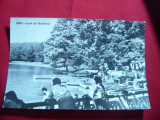 Ilustrata Sibiu - Lacul din Dumbrava circulat 1962, Circulata, Fotografie