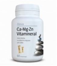 Ca-Mg-Zn Vitamineral Alevia 60cps Cod: 22604 foto