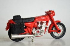 Macheta metalica motocicleta Majorette - rosie foto