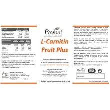 L-Carnitina Fruit Plus Pronat 5 fiole x 25ml Cod: mc1037 foto