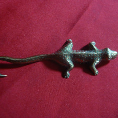 Bibelou din bronz - Soparla , L= 9 cm