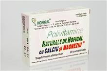 Polivitamine Naturale cu Ca si MG Hofigal 20cpr Cod: 10724 foto