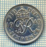 9876 MONEDA -MAREA BRITANIE - SIX PENCE -anul 1949 -starea care se vede, Europa