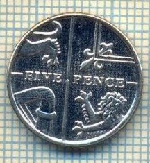9830 MONEDA -MAREA BRITANIE - FIVE PENCE -anul 2012 -starea care se vede