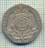 9839 MONEDA -MAREA BRITANIE - TWENTY PENCE -anul 1982 -starea care se vede