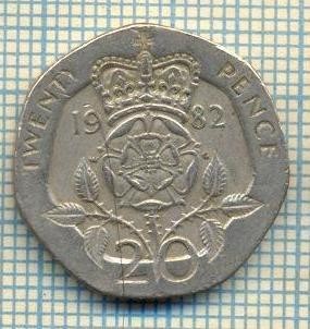 9839 MONEDA -MAREA BRITANIE - TWENTY PENCE -anul 1982 -starea care se vede foto