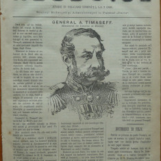 Ziarul Resboiul, nr. 7, 1877, gravura, general Timaseff