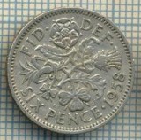 9856 MONEDA -MAREA BRITANIE - SIX PENCE -anul 1958 -starea care se vede