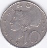 Moneda Austria 10 Schillingi 1974 - KM#2918 VF+, Europa