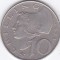Moneda Austria 10 Schillingi 1974 - KM#2918 VF+