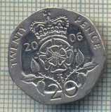 9835 MONEDA -MAREA BRITANIE - TWENTY PENCE -anul 2006 -starea care se vede