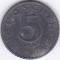 Moneda Austria 5 Groschen 1953 - KM#2875 VF+ ( zinc )