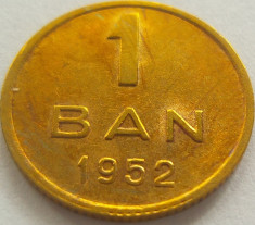 Moneda 1 Ban - ROMANIA, anul 1952 *cod 3763 xF+ foto